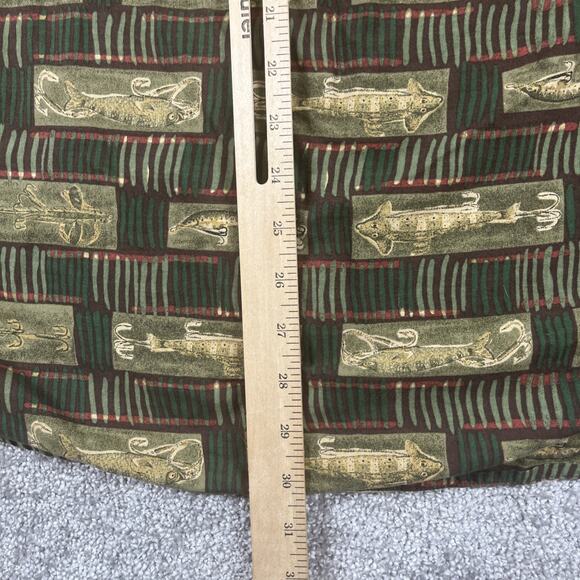 Woolrich Button Down Shirt Mens Extra Large Fishing Bait Cotton Long Sleeve - Picture 9 of 12